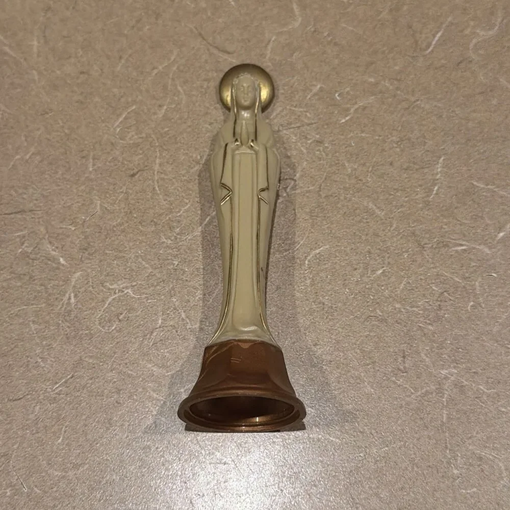 Vintage 1950s Plastic Virgin Mary Religious Figurine Figure Decor Catholic
